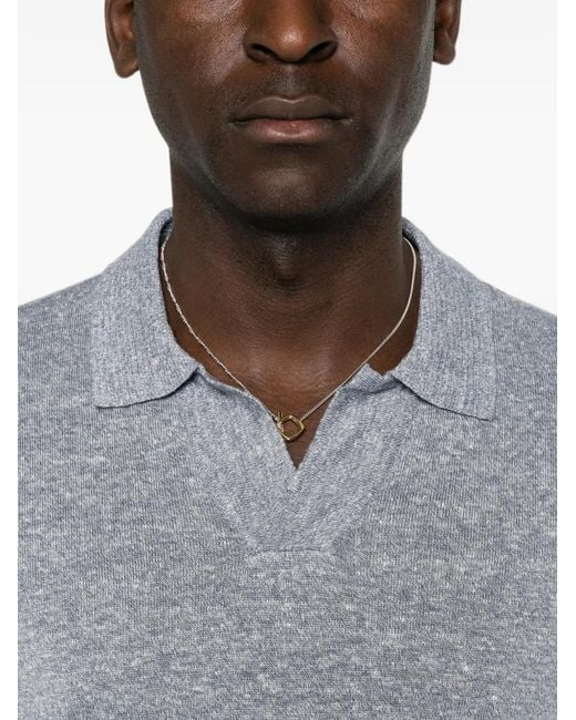 Tagliatore Gray V-Neck T-Shirt for men