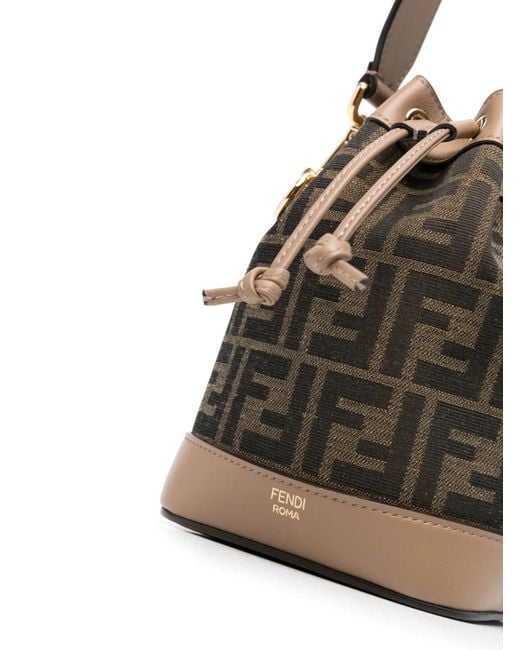 Fendi Black Mon Tresor Mini Bucket Bag