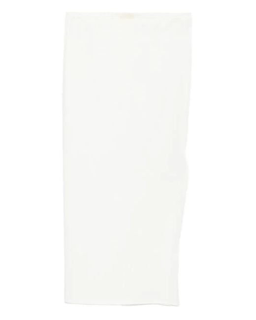 Khaite White Lilth Maxi Skirt