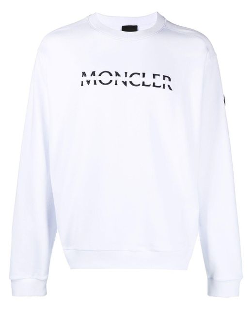 Moncler Sweatshirt Aus Baumwolle Mit Logo für Herren Herren Bekleidung Sport- und Fitnesskleidung Sweatshirts Training 