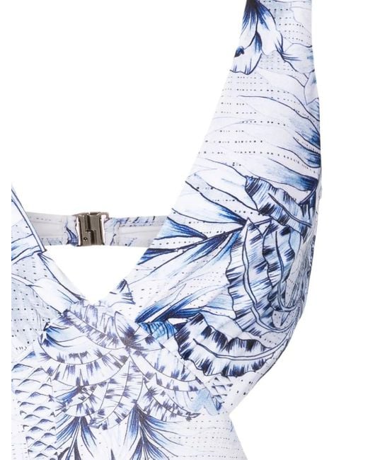 Bañador con palmera estampada Lygia & Nanny de color Blue