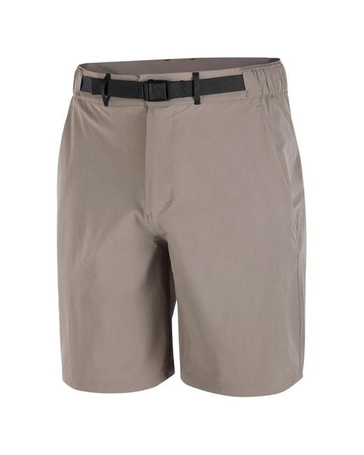 Salomon Gray Wayfarer 2.0 Belted Logo-Print Hiking Shorts for men
