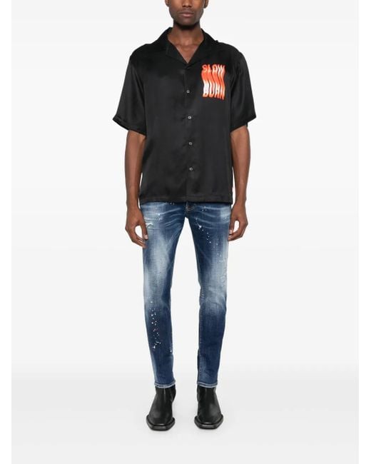 DSquared² Blue Medium Easy Wash Skater Jeans for men