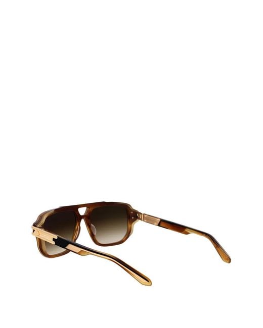 Maybach Brown The Hustler Titanium Sunglasses for men