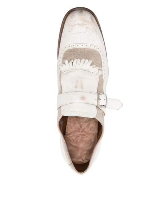 Church's Gespschoenen Met Gerafelde Afwerking in het White voor heren