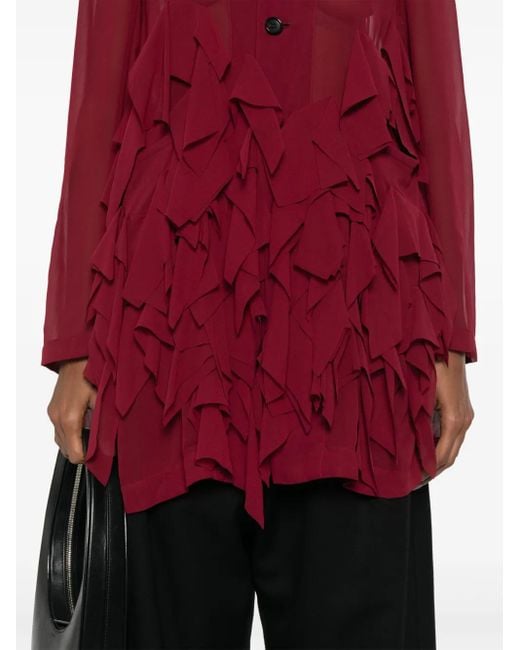 Comme des Garçons ラッフル ジャケット Red
