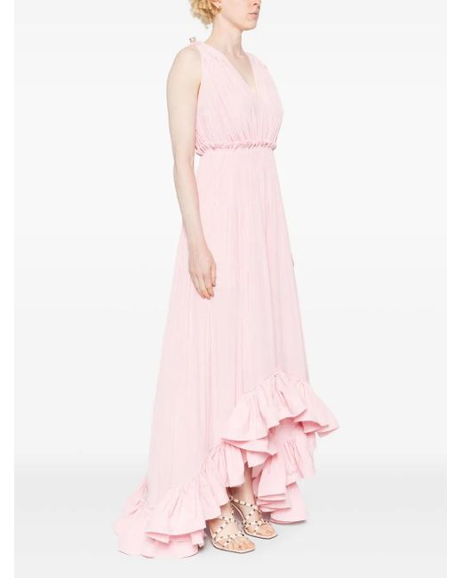 Lanvin Pink Ruffled Gown
