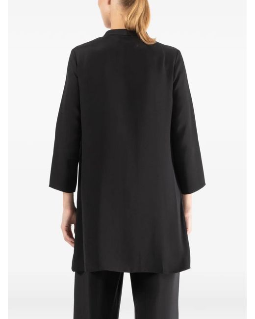 Peter Cohen Black Dear Open-Front Coat