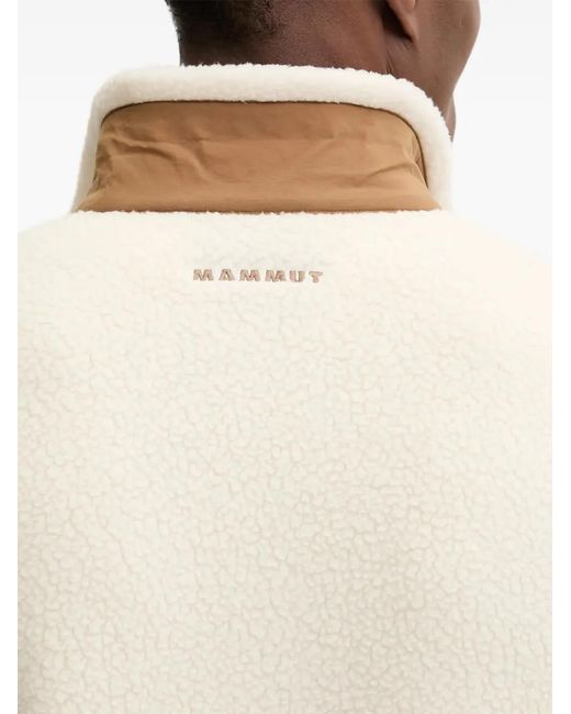 Mammut White Manteau En Polaire À Logo Brodé for men