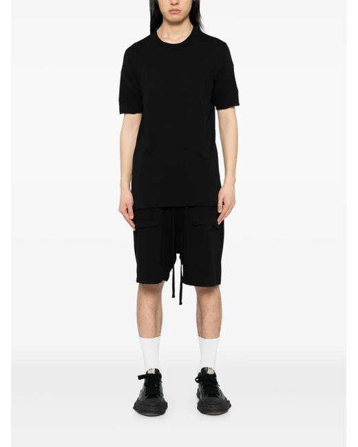 Thom Krom Black Patchwork T-Shirt for men
