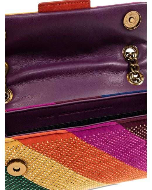 Kurt Geiger Gray Mini Kensington Crystal-Embellished Bag
