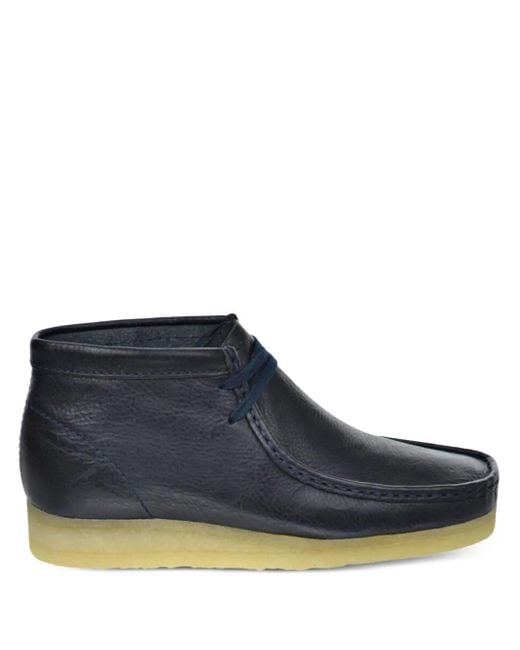 Clarks Blue Wallabee Boots for men