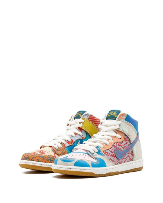 Nike Multicolor Sb Zoom Dunk High Premium "What The Dunk '17" Sneakers for men