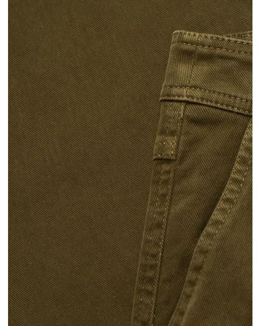 Woolrich Green High-Waisted Straight-Leg Jeans