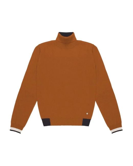 メンズ Manuel Ritz タートルネック セーター Brown