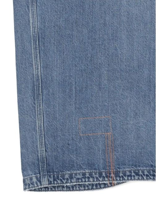 Fortela Blue Front-Pocket Denim Jacket for men