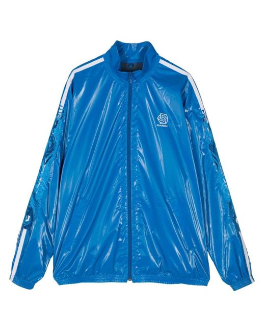 Doublet Blue Embroidered Zip-up Jacket for men