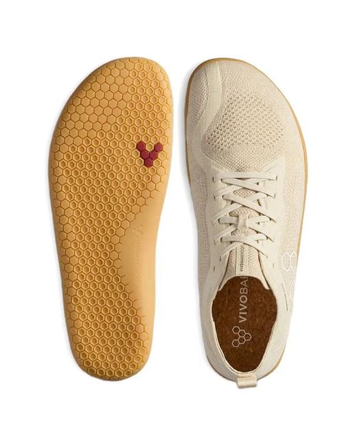 Vivobarefoot White Primus Lite Knit Sneakers for men