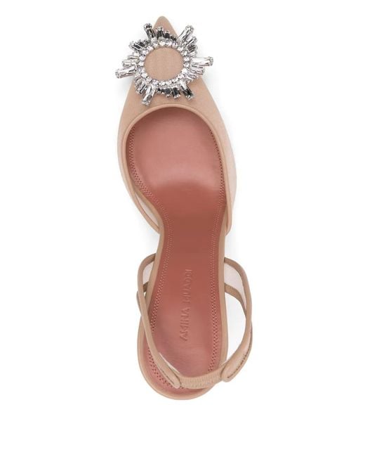 AMINA MUADDI Pink 95Mm Begum Pumps