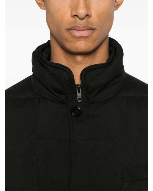 Fay Black Double-Front Jacket for men