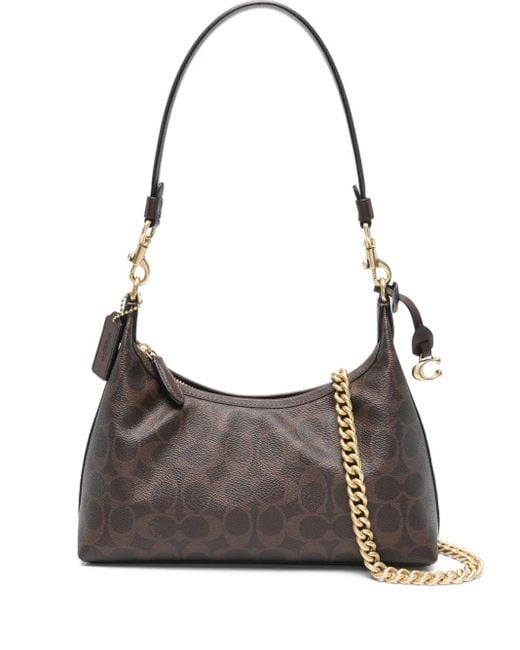 Borsa A Spalla Con Monogramma di COACH in Brown