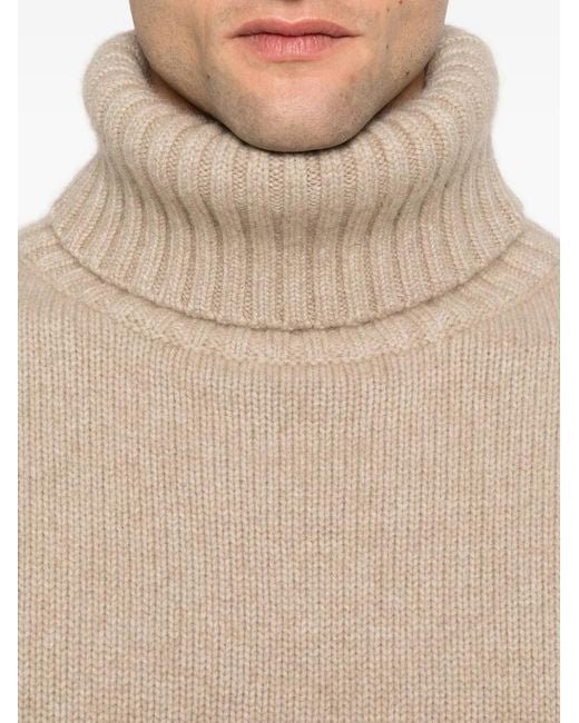 Extreme Cashmere Natural Roll-Neck Sweater