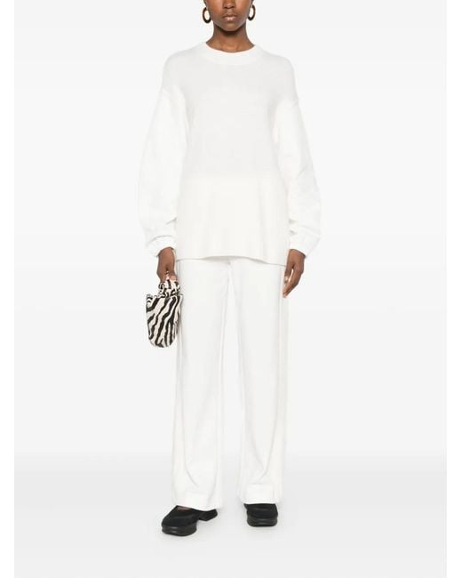 Twinset White Elasticated-Waist Pants