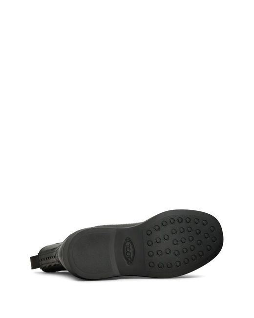Tod's Black Leather Chelsea Boots