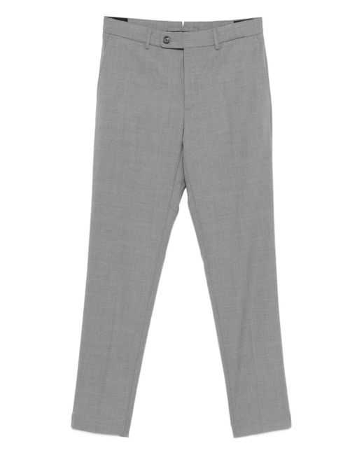 Incotex Gray Mélange Trousers for men