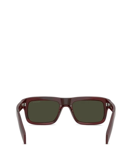 Prada Gray Square-Frame Sunglasses for men
