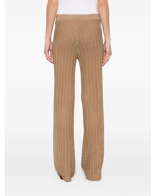 Circus Hotel Natural Knitted Trousers