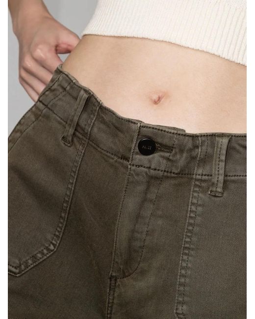 PAIGE Gray Myslie Mid-Rise Straight-Leg Jeans
