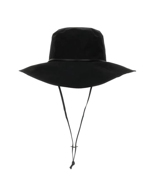 Kijima Takayuki Black Brim Strap Hat