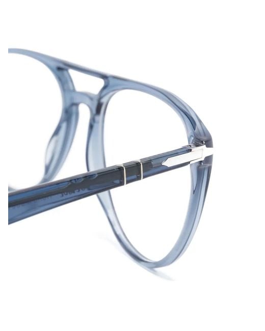Persol Blue Pilot-Frame Glasses for men