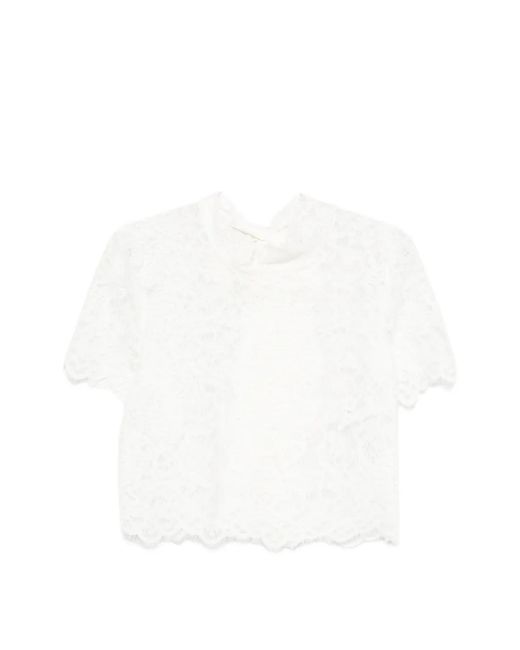 Imperial White Lace Top