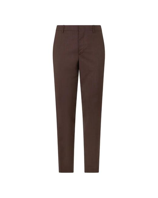 Moorer Brown Romeo Tailored Trousers for men