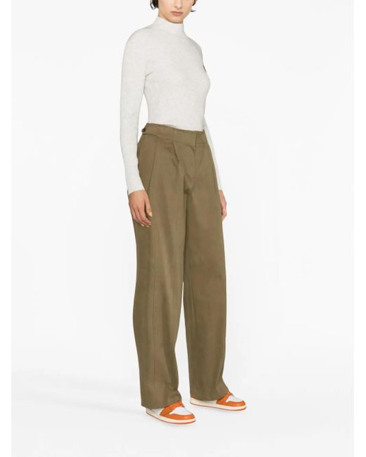Maison Kitsuné White Fox Head Turtle-neck Jumper