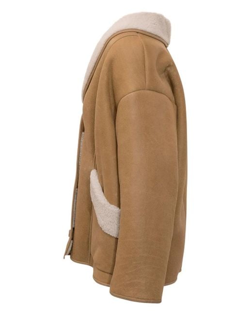 Cappotto Con Inserti di Salvatore Santoro in Brown
