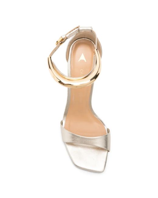 Carrano White Ankle-Strap Sandals