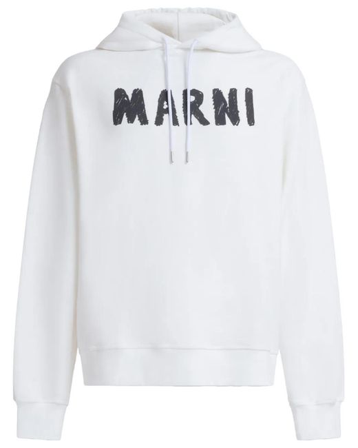 Sudadera con capucha Marni de hombre de color White