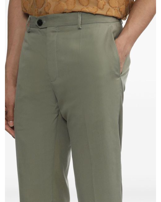 A Kind Of Guise Green Pressed-crease Trousers for men