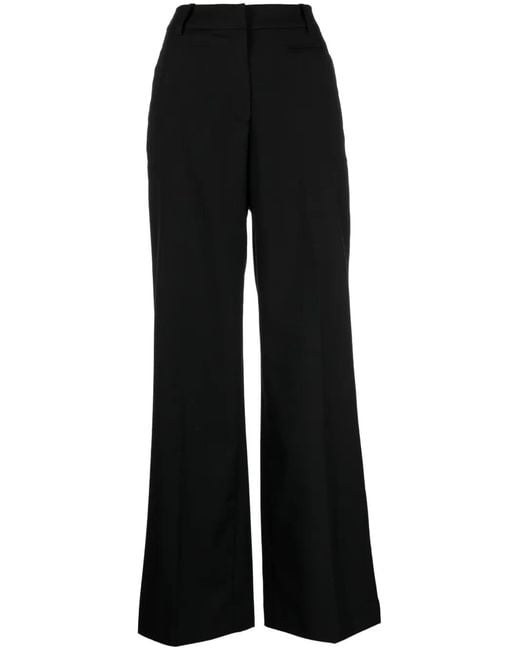 Christopher Esber Black High-Rise Wide-Leg Trousers