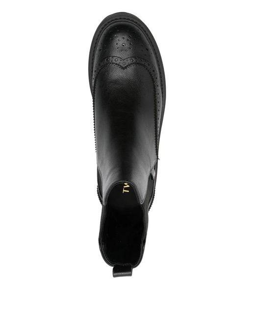 Twinset Black 40Mm Elastic-Panel Chelsea Boots