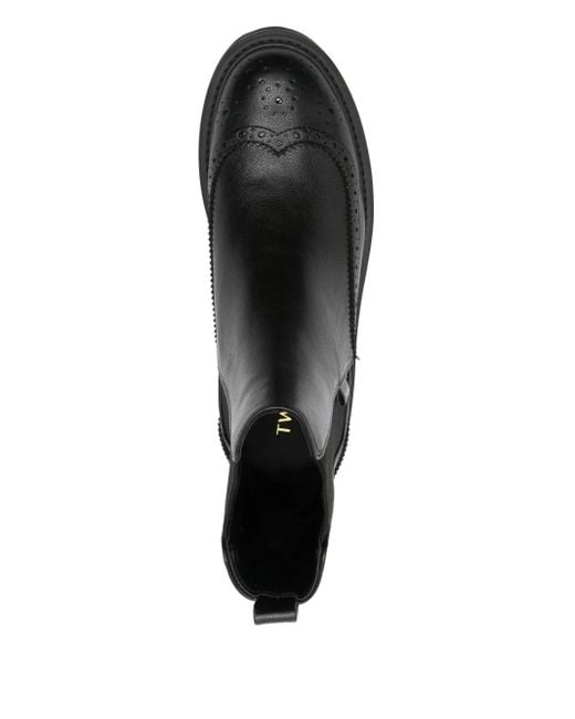 Twinset Black 40Mm Elastic-Panel Chelsea Boots