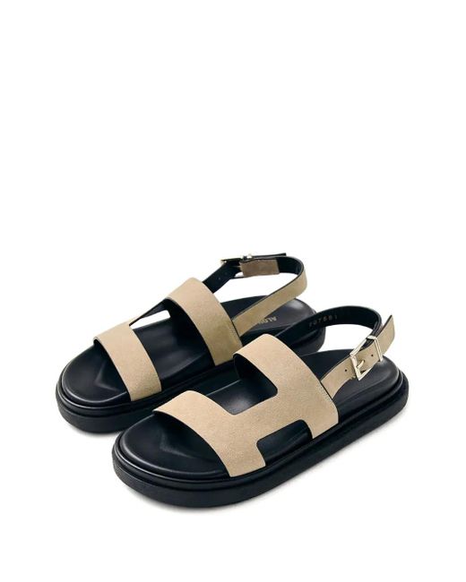 Alohas Blue Lorelei Strappy Flat Sandals