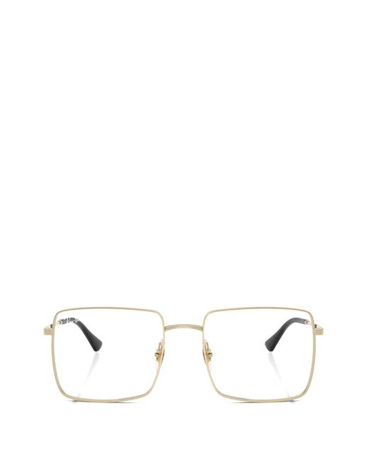 Ray-Ban White Brix Brille Mit Eckigem Gestell