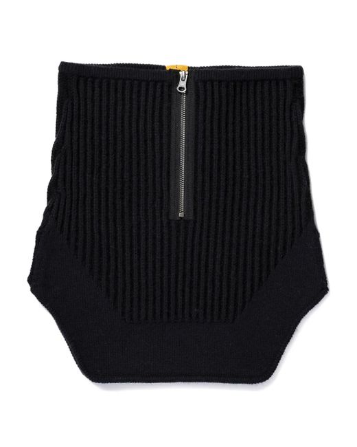 Parajumpers Black Gerippter Rundschal Mit Reißverschluss