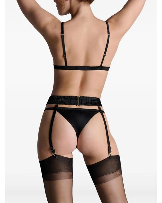 Maison Close Black Gesmokter Strumpfhalter