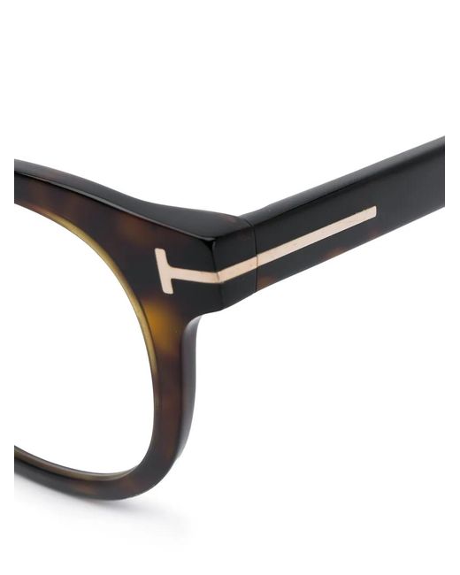 Tom Ford Blue Round Frame Glasses