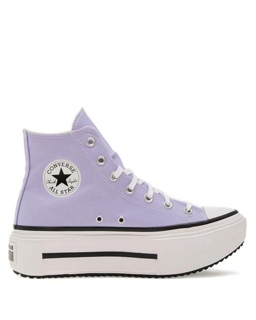 Converse White All Star Lift Double Stack Platform High-Top Sneakers